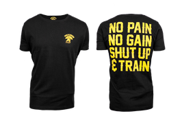 Tee Shirt NO PAIN NO GAIN Black