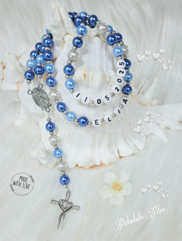 NEU!!! Rosenkranz "Gottesmutter`s schönes Herz" blau