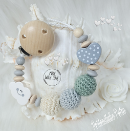 NEU!!! Schnullerkette "Happy green"
