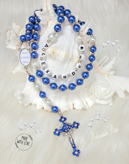 NEU!!! Rosenkranz " Gott schütze dich" Christus