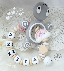 NEU!!! Spielring "Little Rainbow" Schildi mittelgrau