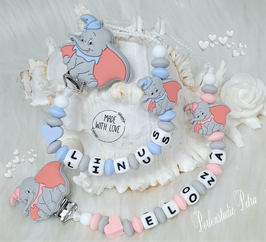 NEU!!! SILIKON Schnullerkette " Cuty Elephant"