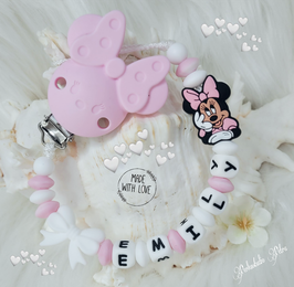 NEU!!! SILIKON Schnullerkette "Mausi Girl""