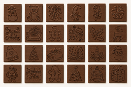 Moule chocolat calendrier de l'avent Noël par 10