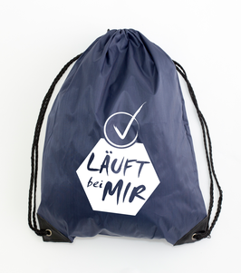 Turnbeutel, Gym Bag, Hipster Rucksack Dunkelblau
