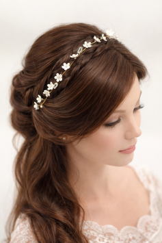 Brautschmuck Haarkranz - Vintage Flowers