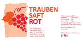 Traubensaft rot