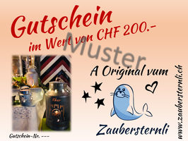 CHF  200.- Gutschein