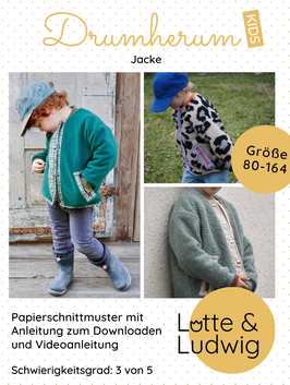 Papierschnittmuster Drumherum Kids