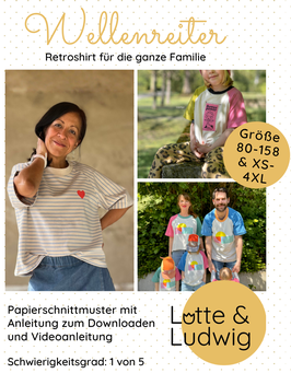 Papierschnitt Wellenreiter