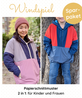 Sparpaket 2 in 1 Papierschnittmuster Windspiel