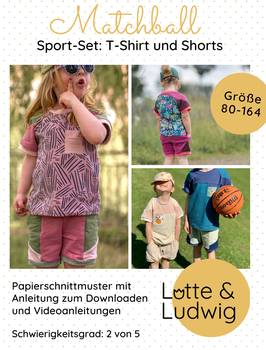 Papierschnittmuster Matchball