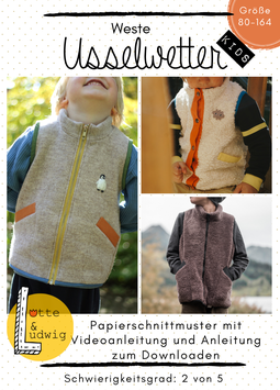 Papierschnittmuster Usselwetter Kids