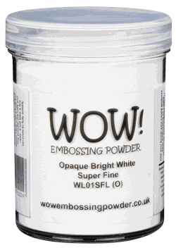 WOW! Embossing Powder 160ml Bright White - Super Fine