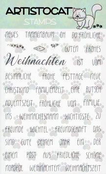 Weihnachtstexte - Stempel A6