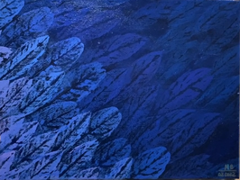 Blaue Blätter