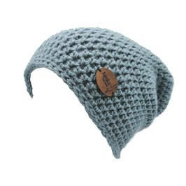 ALPAKA-BEANIE eisblau  | BULKY