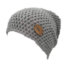ALPAKA-BEANIE hellgrau | BULKY