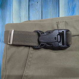 Belle-île Ceinture 2 boucles, largeur 2,5 cm couleur Kaki