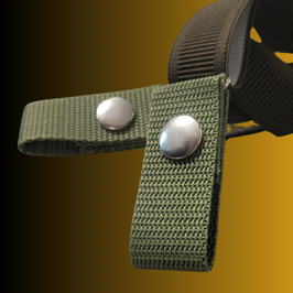 Ceinture sans boucle "Kaki" en vert kaki