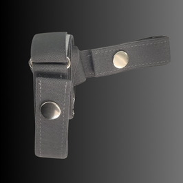 Ceinture sans boucle "Ouessant" en élastine lisse en gris