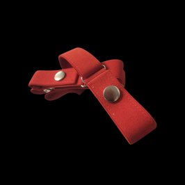 Ceinture sans boucle  "Lérins" élastine lisse en rouge
