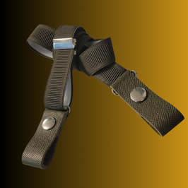 Ceinture sans boucle "CAYENNE 2" avec du cuir vert