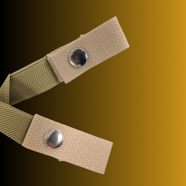 Ceinture sans boucle "Sable" en couleur beige sable