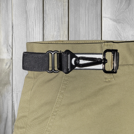 Ceinture  "Kerguelen" avec 2 boucles en  noir
