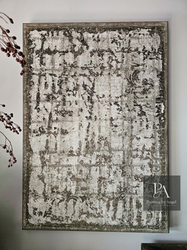 Landelijk textuur schilderij white