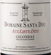 2019 Gigondas Aux Lieux Dit, Santa Duc