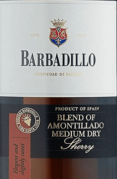 Sherry Blend of Amontillado Medium Dry, Barbadillo