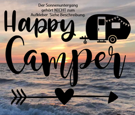 Happy Camper Wohnwagen 30cm x 22,5cm