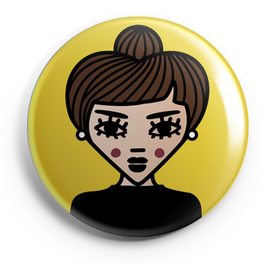 BADGE, MAGNET, MIROIR "Audrey Hepburn"