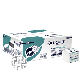 LUCART Aquastream - Papier hygiénique Bulk Pack - feuille à feuille