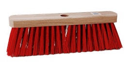 Brosse de rue PVC Rouge - 30 cm