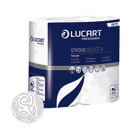 A08 - LUCART STRONG - Papier Hygiénique 4 plis - 140 coupons