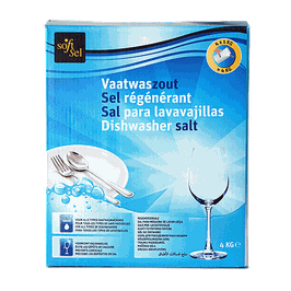 SOFTSEL - Sel régénérant lava-vaisselle 4 x 1kg