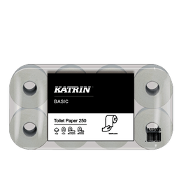 A5 - KATRIN Basic - Papier Hygiénique blanc 2 plis - 250 coupons