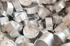 Teelichthüllen aus Aluminium in Silber Ø39 x 18mm