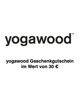 Yogawood-Geschenkgutschein Wert 30 €