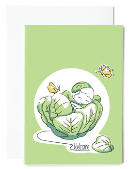 Cabbagebaby Grußkarte