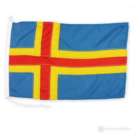 Bootsflagge Aaland / Åland-Inseln - genäht