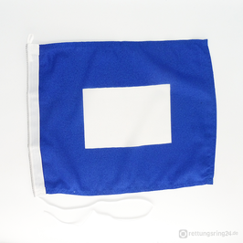 Flaggenalphabet Signalflagge P (Papa / Paula) 155 g/m² / 30x36cm