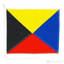 Signalflagge Z - 30x36 cm - 155 g/m²