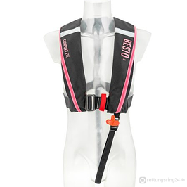 Automatik-Rettungsweste Besto Comfort Fit - Schwarz/Pink - 180N