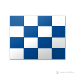Signalflagge N (November / Nordpol) Bootsflagge Flaggenalphabet 30x36cm
