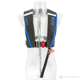 Automatik-Rettungsweste Besto Comfort Fit - Schwarz/Blau - 180N