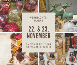 Weihnachtsmarkt im Wohnzimmer 22. & 23.11.2025
