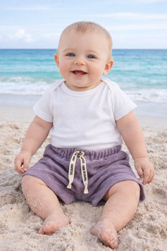 Frottee Shorts SUN KISSED pflaume  74/80